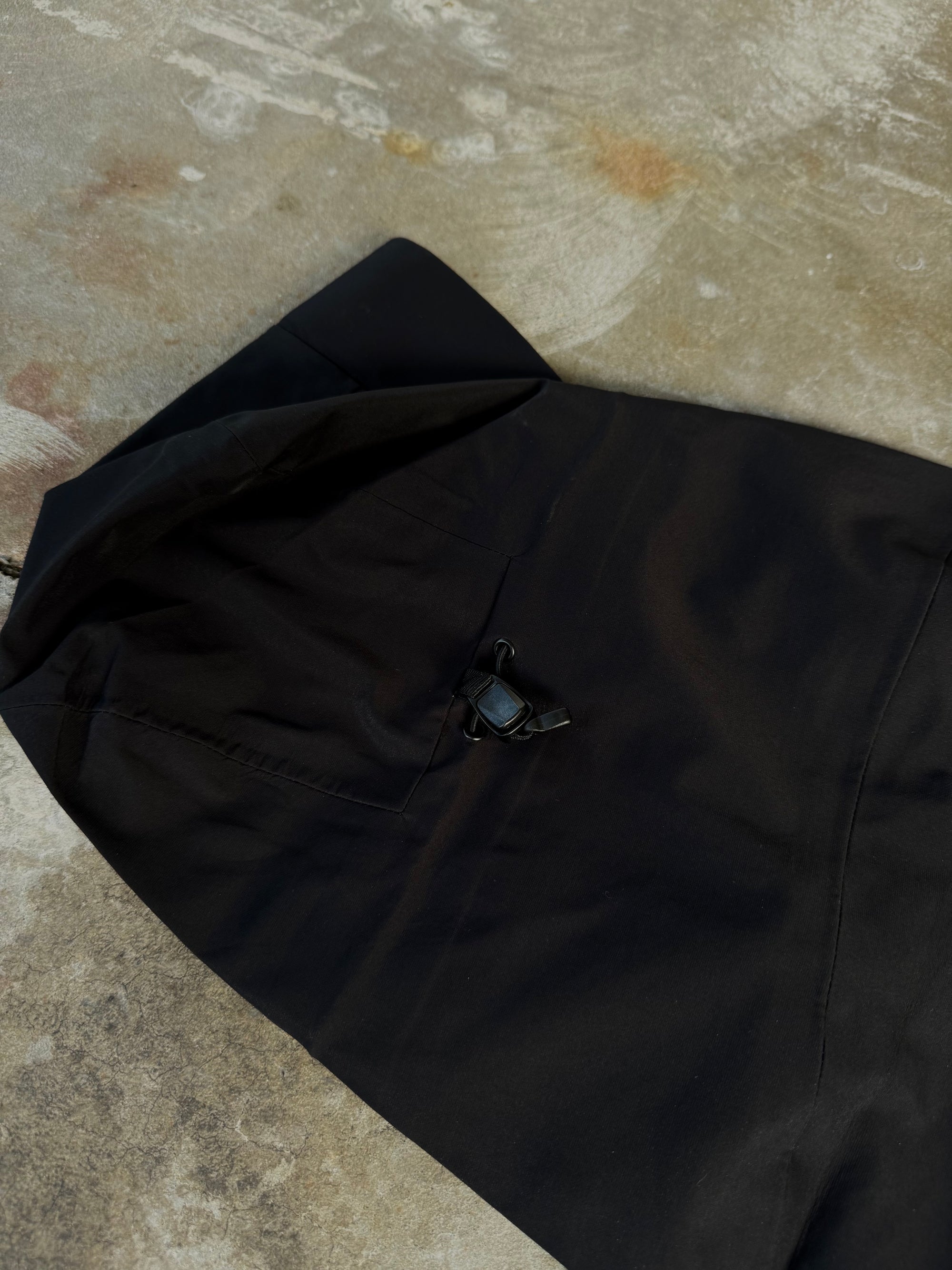 Black taped shell jacket