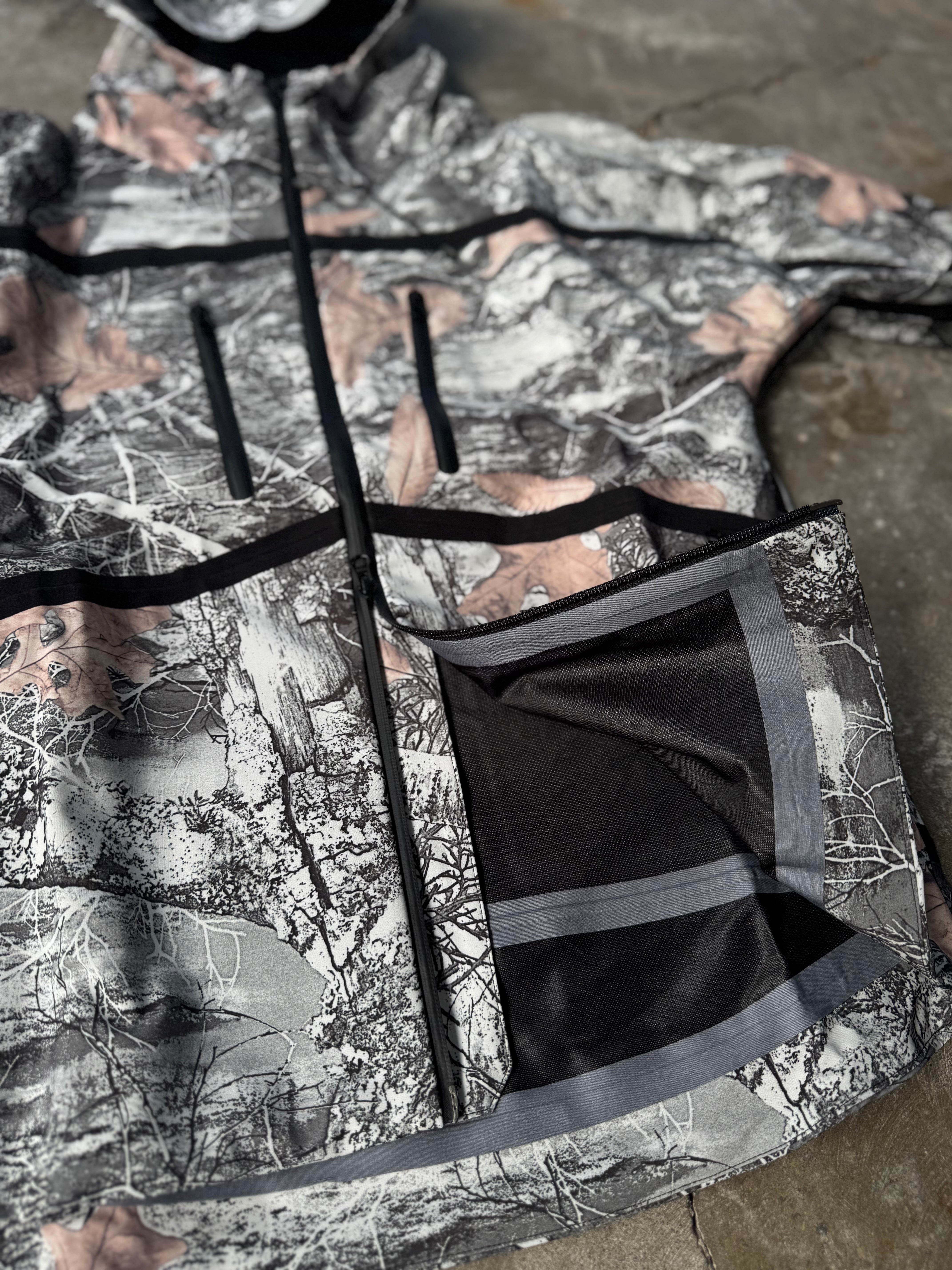 White Real Tree Taped Shell Jacket – freelife