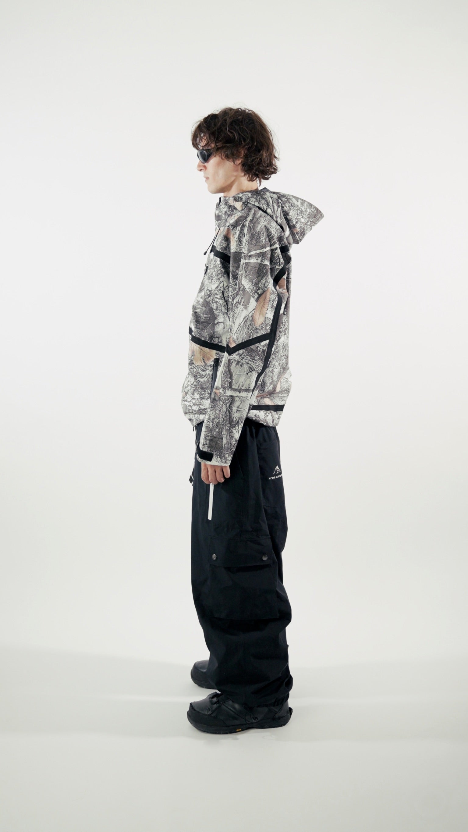 Black Baggy Snowpant V4