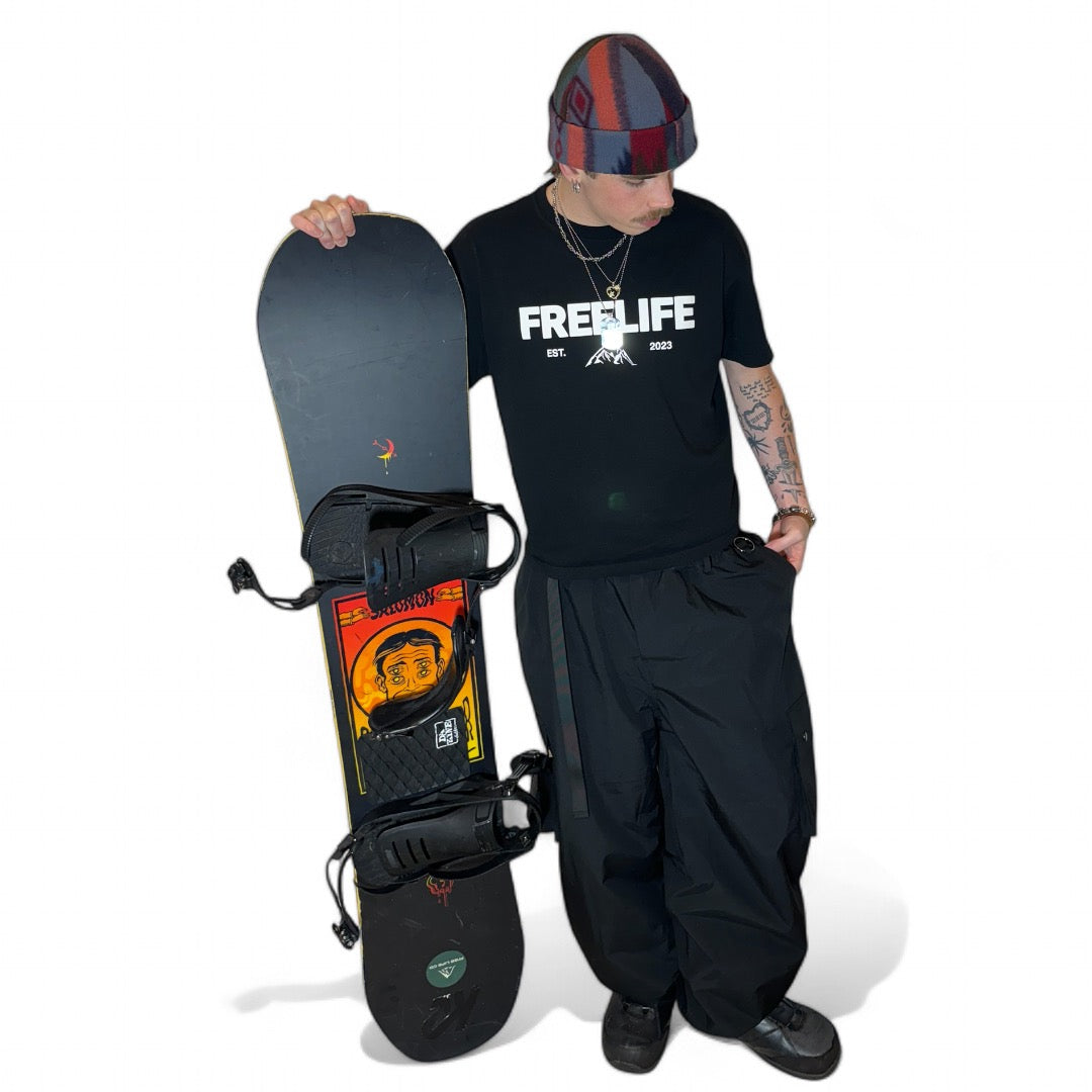 Black baggy snowpant V2