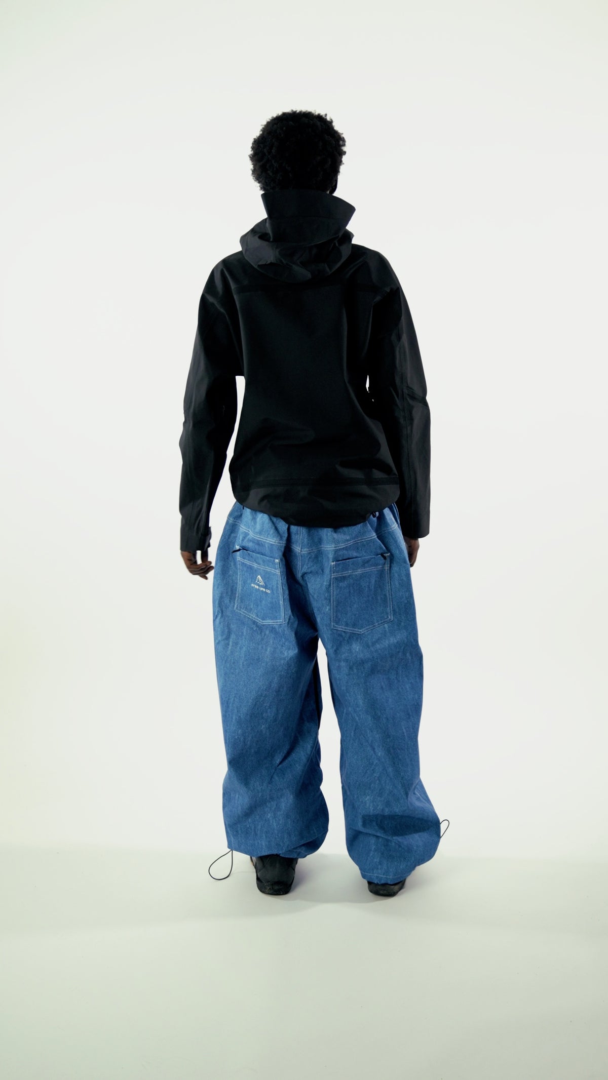Baggy Denim Snow Pants V4