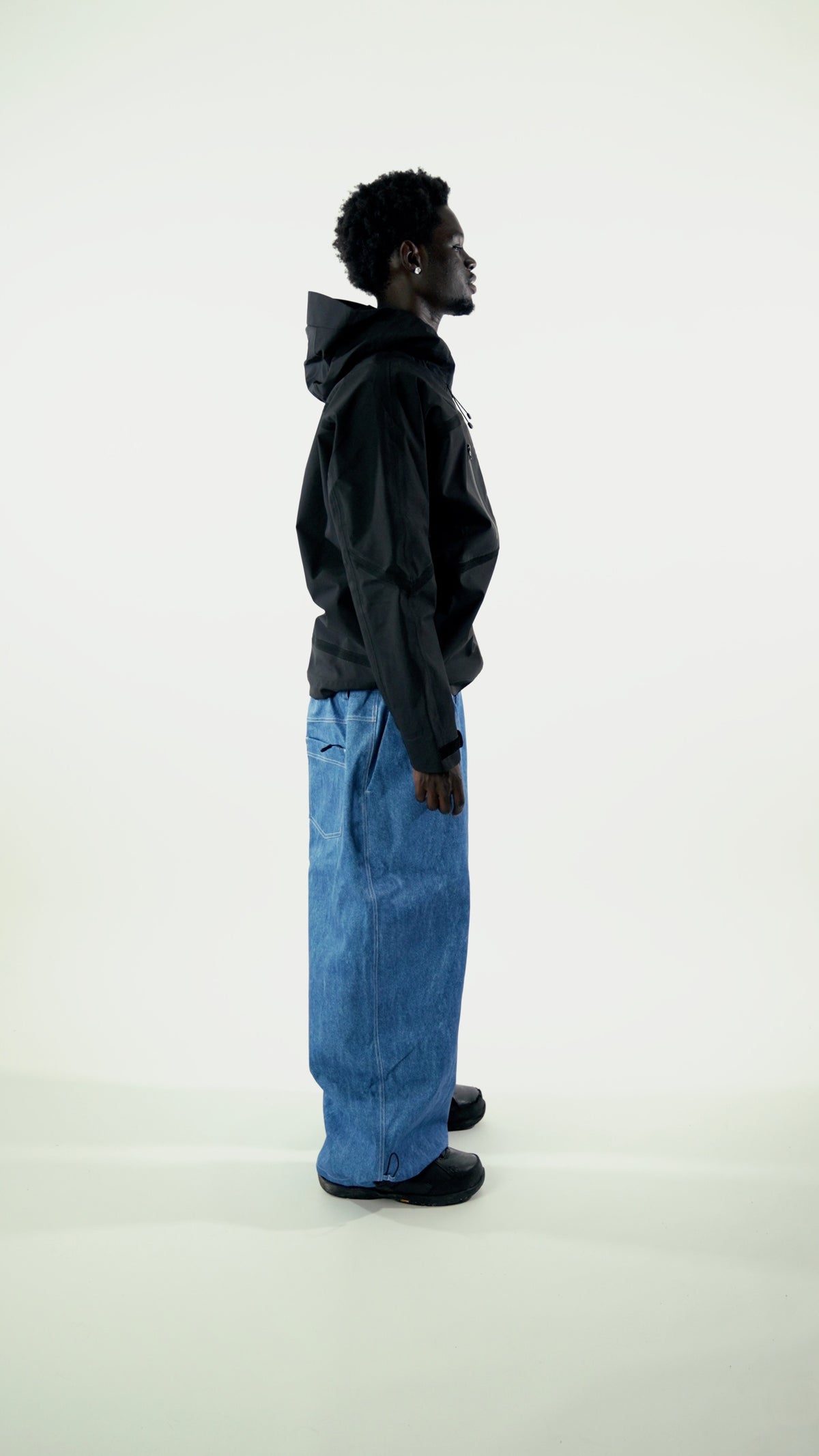 Baggy Denim Snow Pants V4