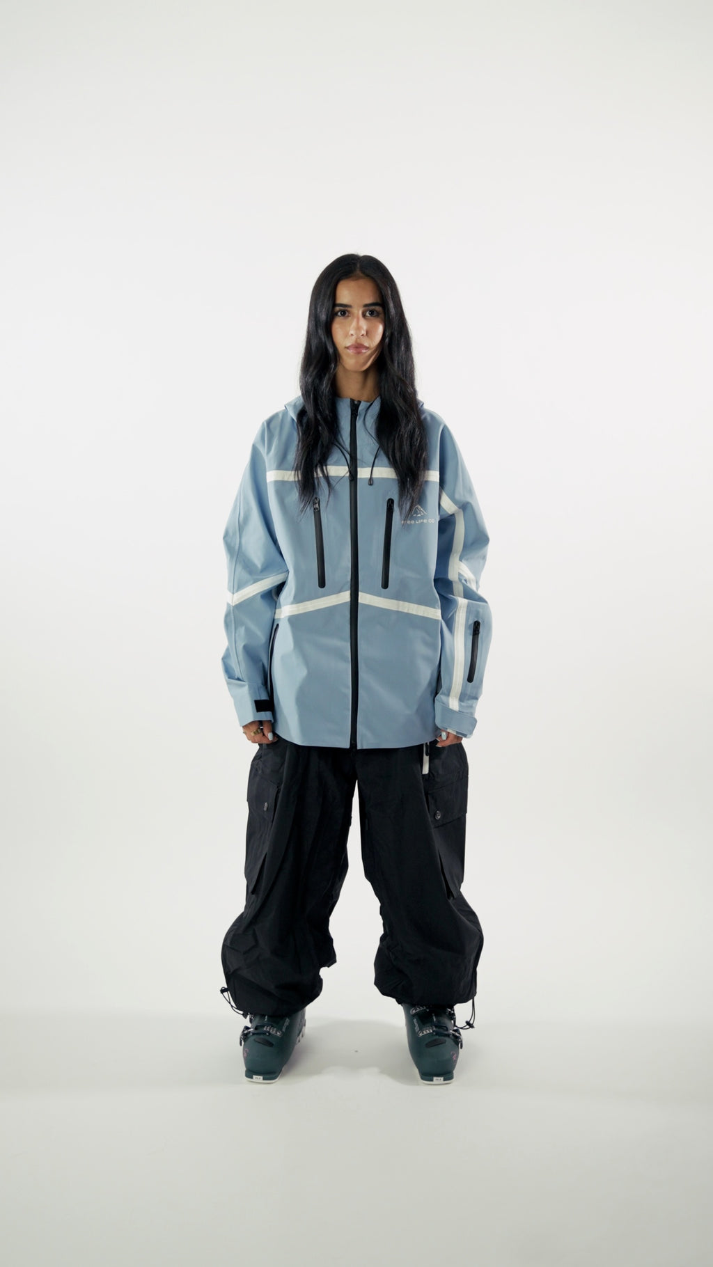 Black Baggy Snowpant V4