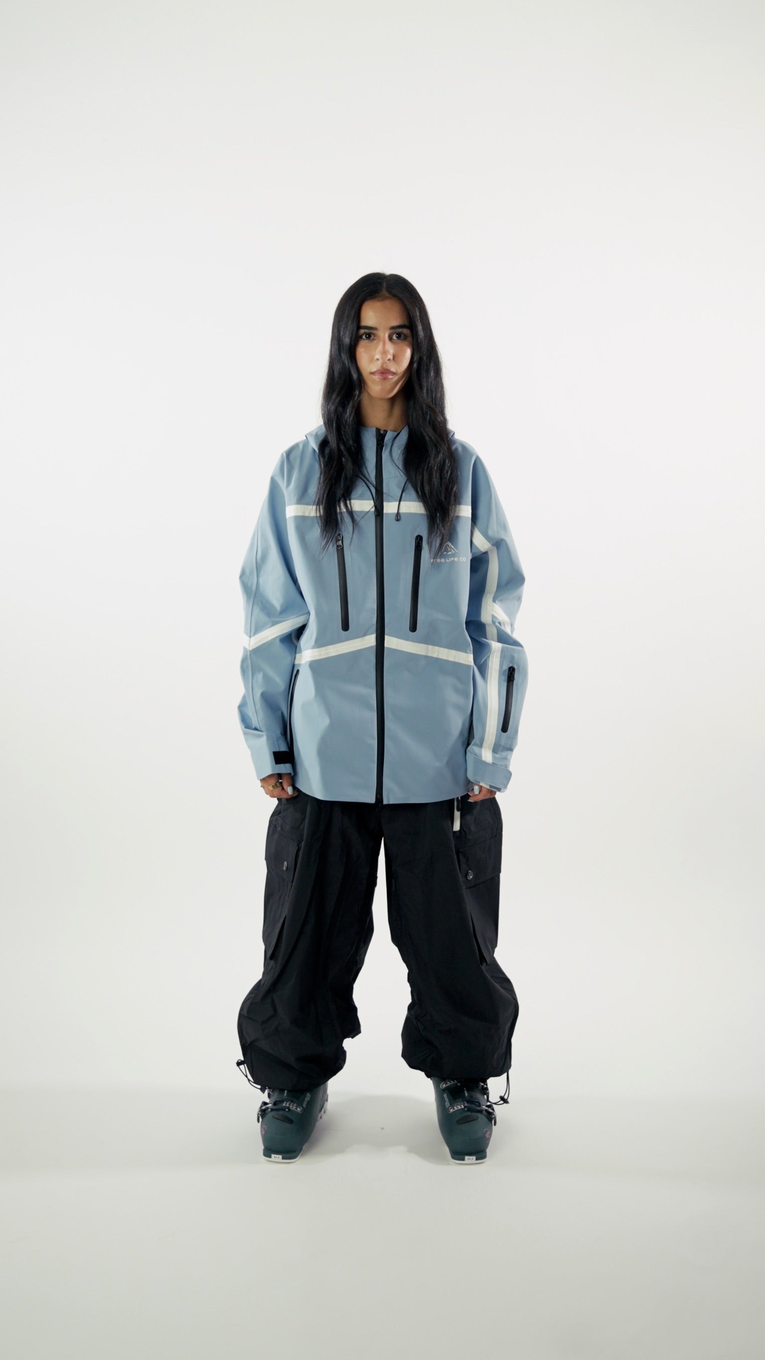 Black Baggy Snowpant V4