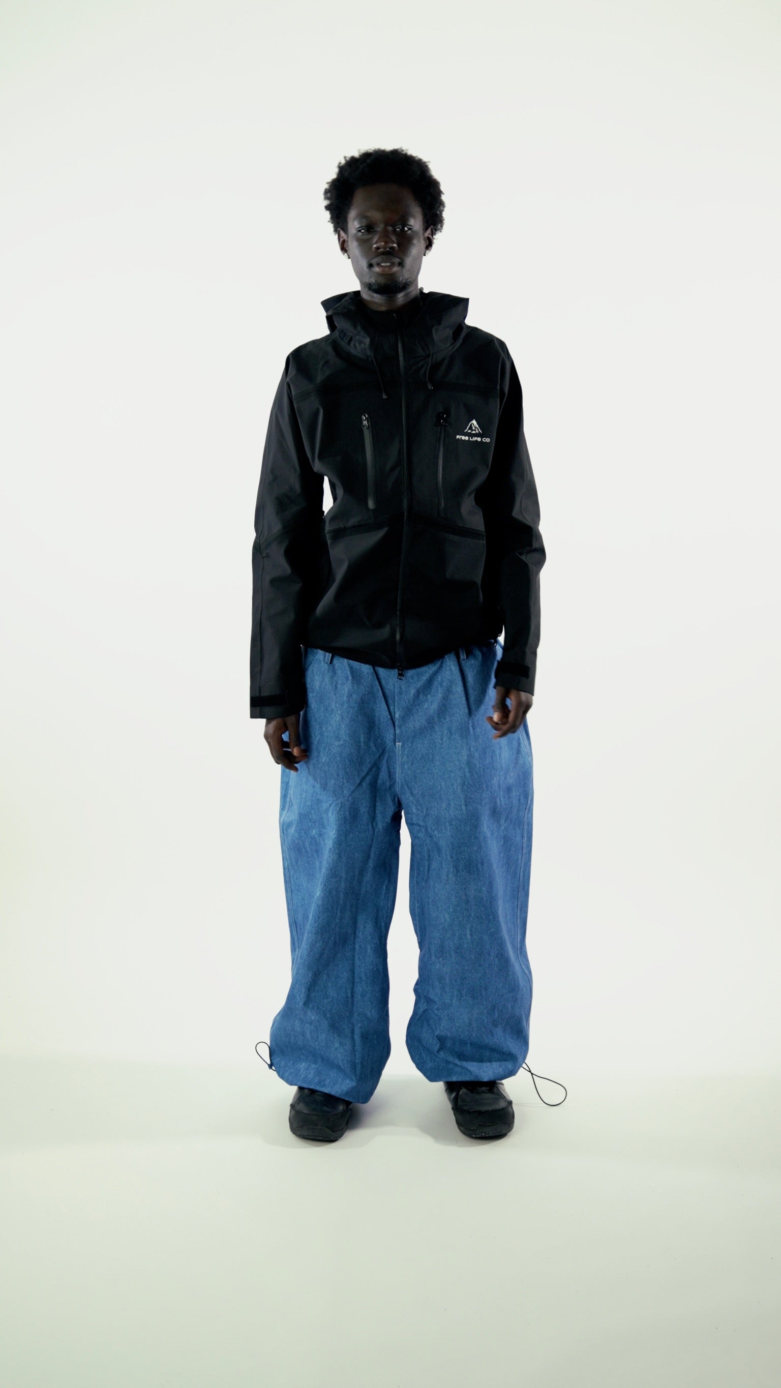 Baggy Denim Snow Pants V4