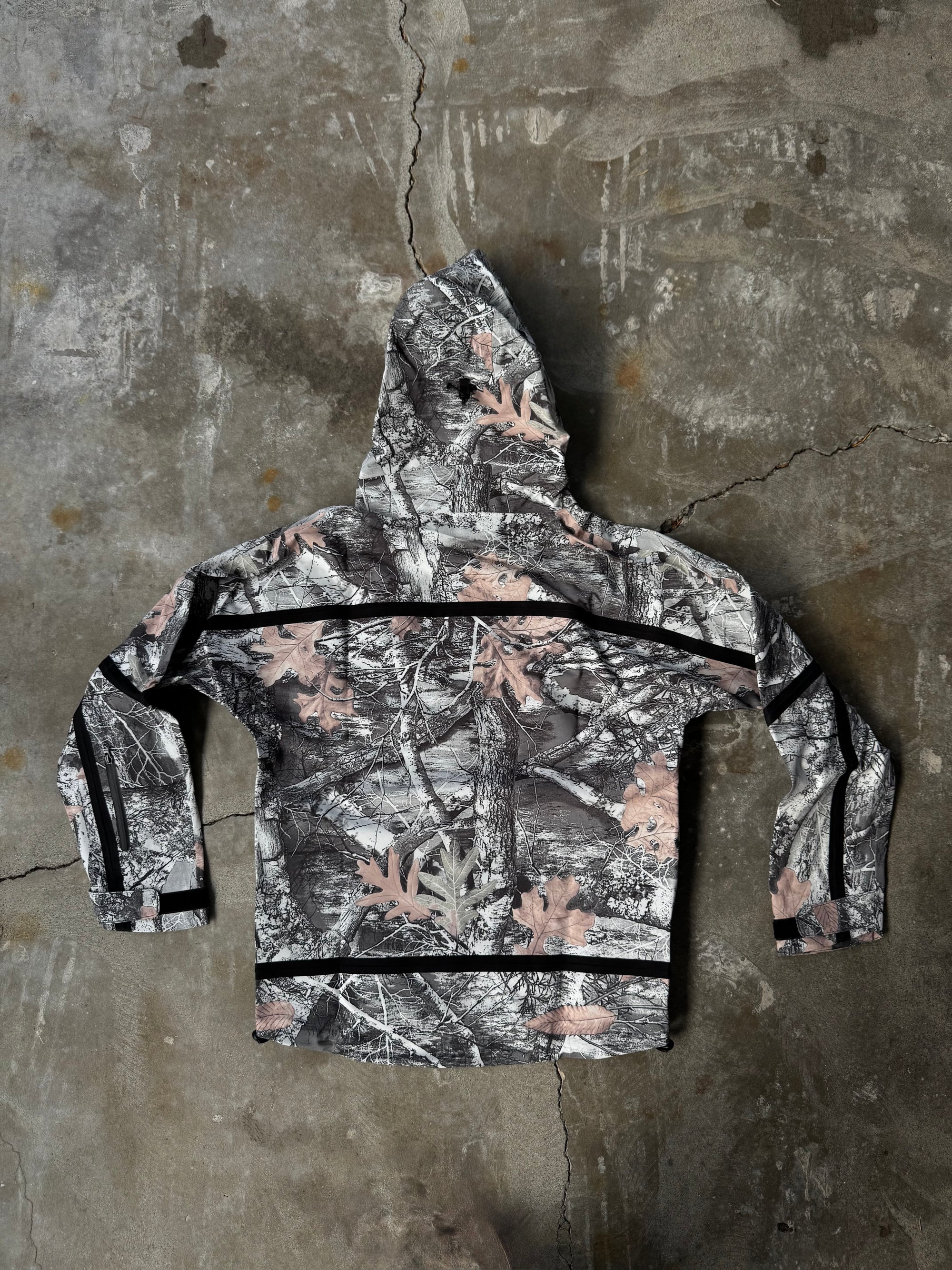 White real tree taped shell jacket