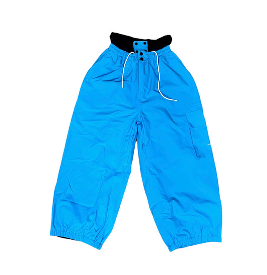 Blue baggy snow pants