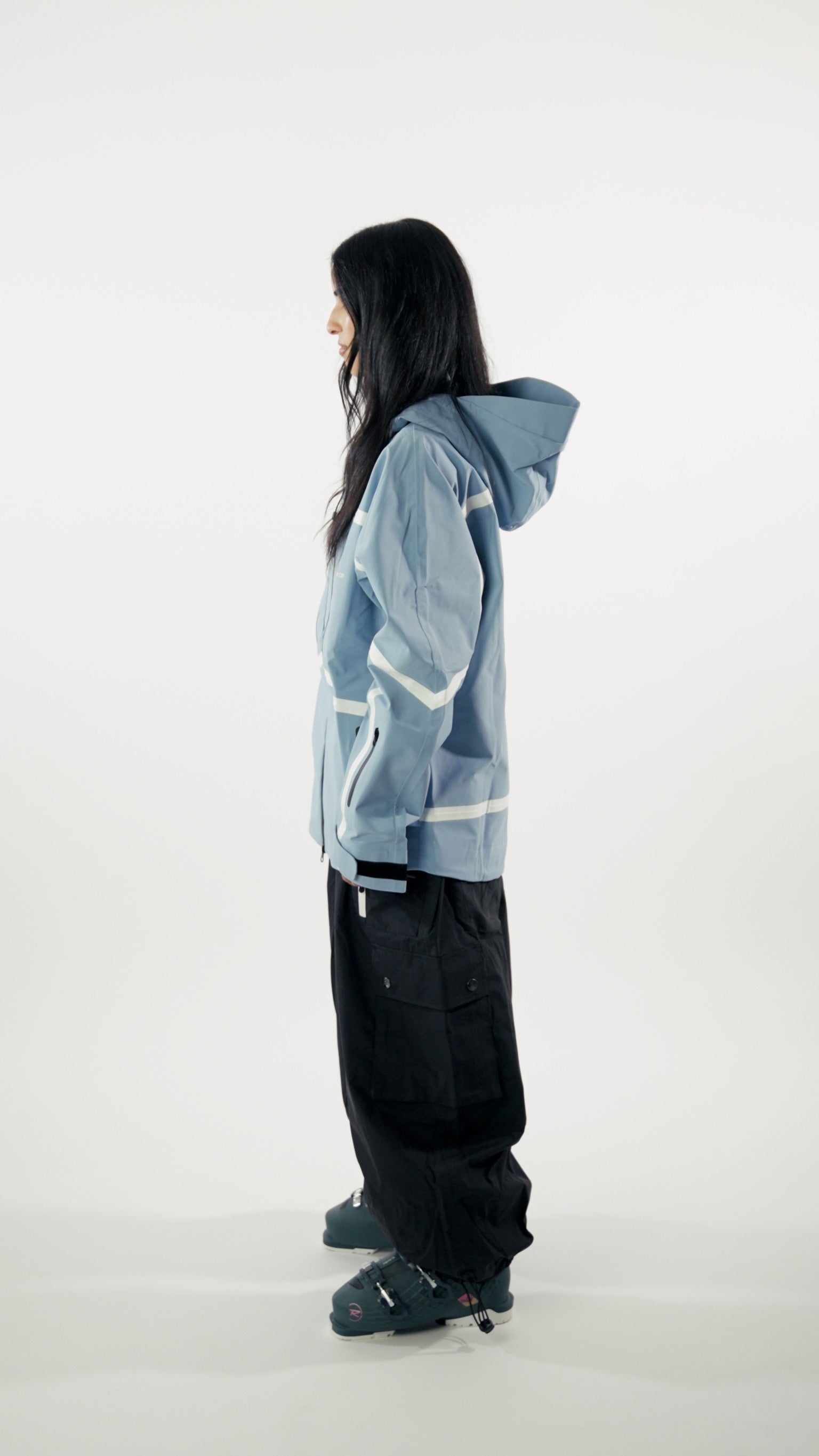 Black Baggy Snowpant V4