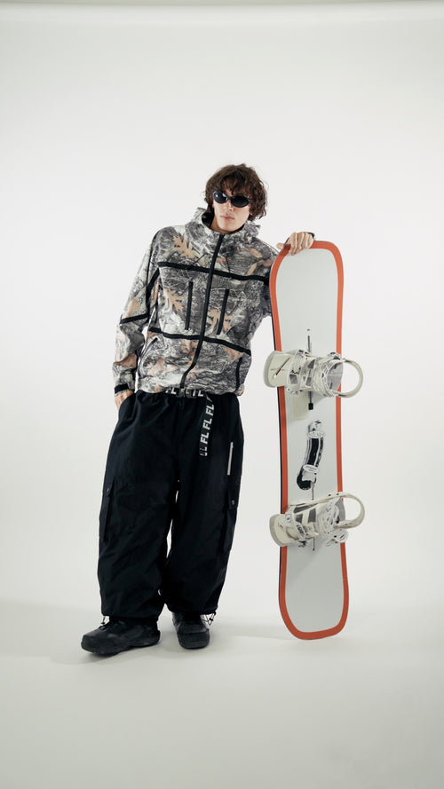 Black Baggy Snowpant V4