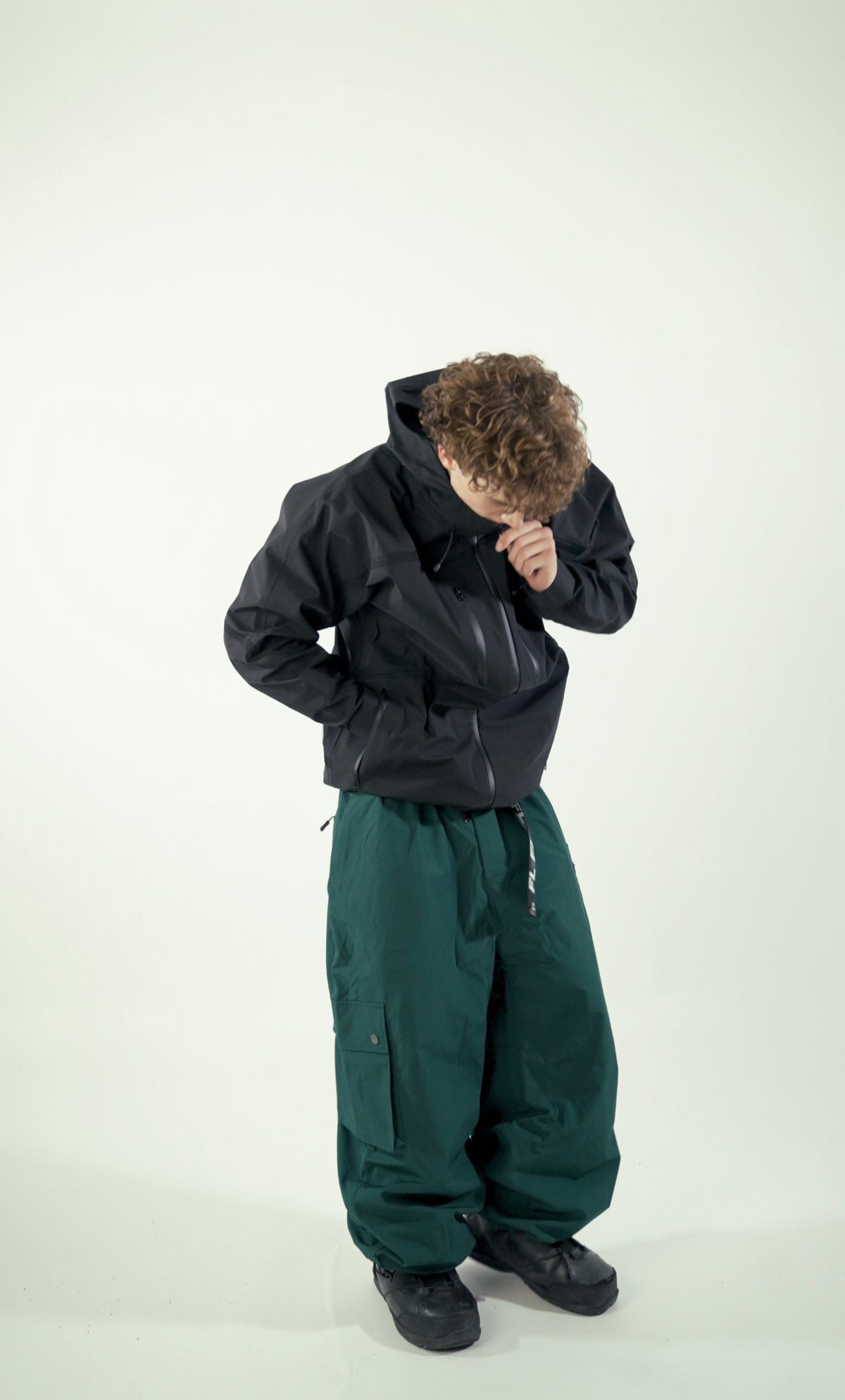 Green Baggy Snow Pants