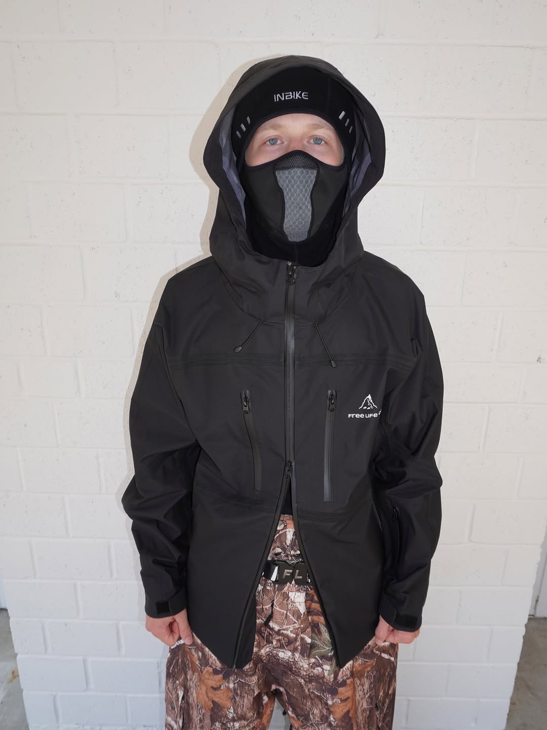 Black Taped Shell Jacket