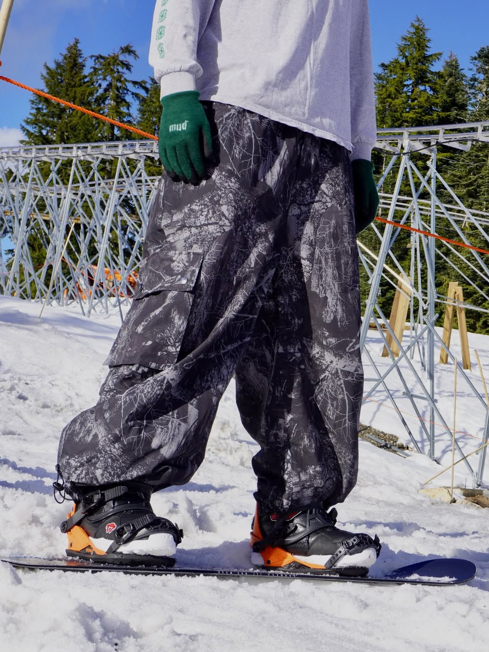 Black-Realtree Baggy Snowpants V3
