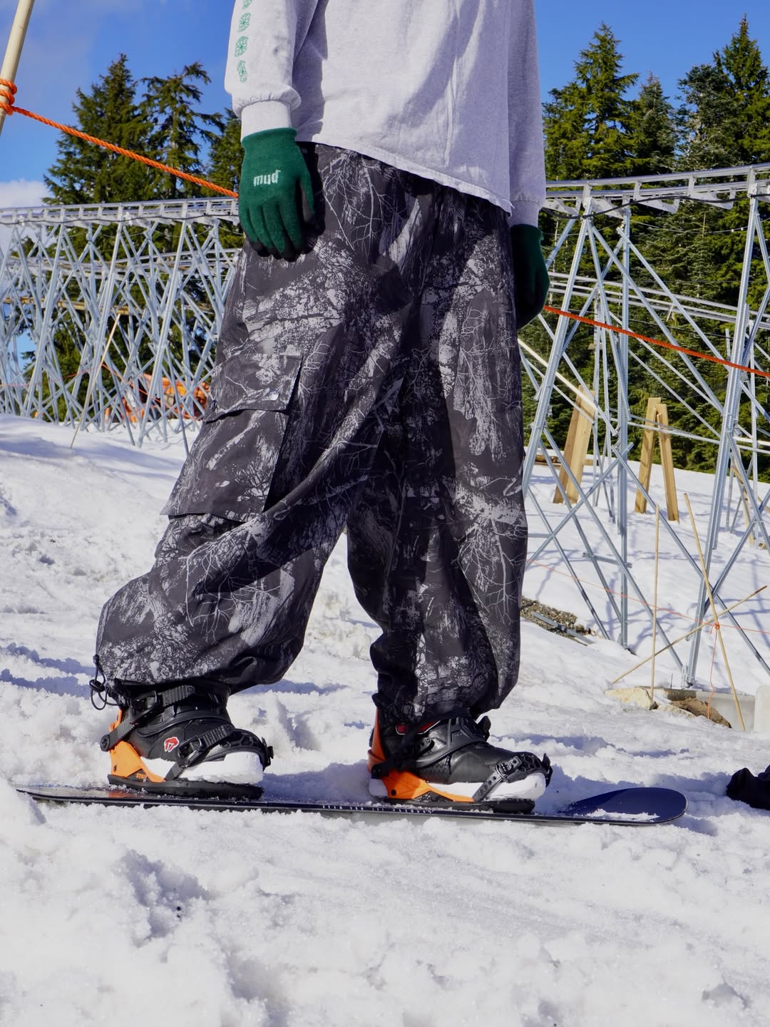 Black-Realtree Baggy Snowpants V3